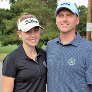 Carys Fennessy with Coach Matt Fennessy